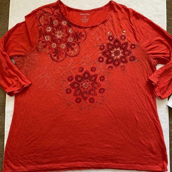 White Stag Tops - White Stag - Red Tee